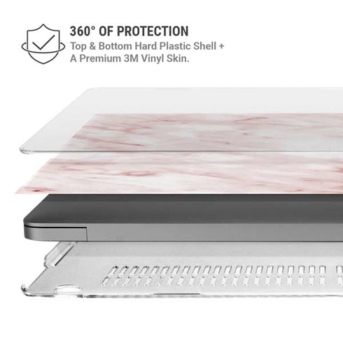 Pink Marble MacBook Pro 14in (2021-24) Case plus Skin